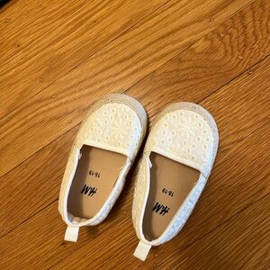 H&M Kids White Slip-On Shoes